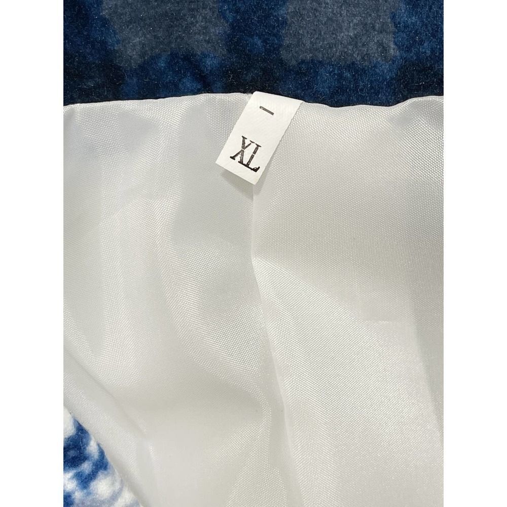 Check Plaid Lightweight Coat Jacket Button Front … - image 2